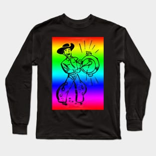 Western Era - Cowboy Calling for Lunch Long Sleeve T-Shirt